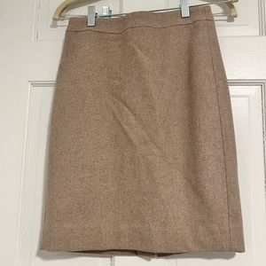 Camel / tan jcrew pencil skirt wool GUC